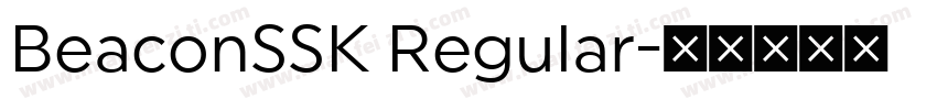 BeaconSSK Regular字体转换